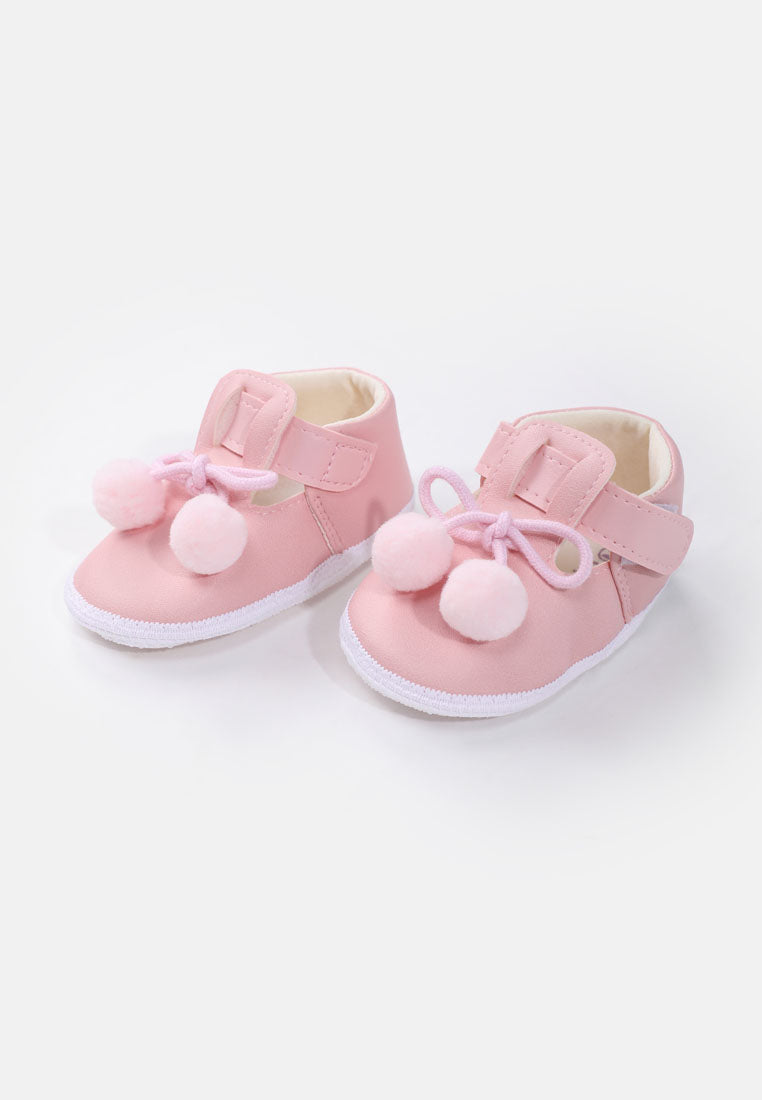 Cheetah Baby Girls Lightweight and Flexible Pram Shoes MDL- CBG-SH1388