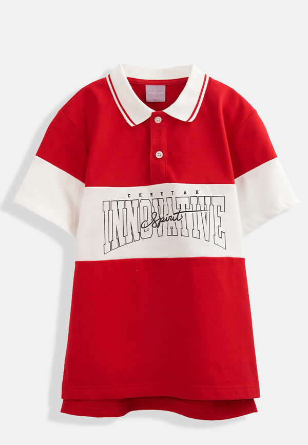 Cheetah Kids Boy Short Sleeves Polo Shirt - CJ-71678