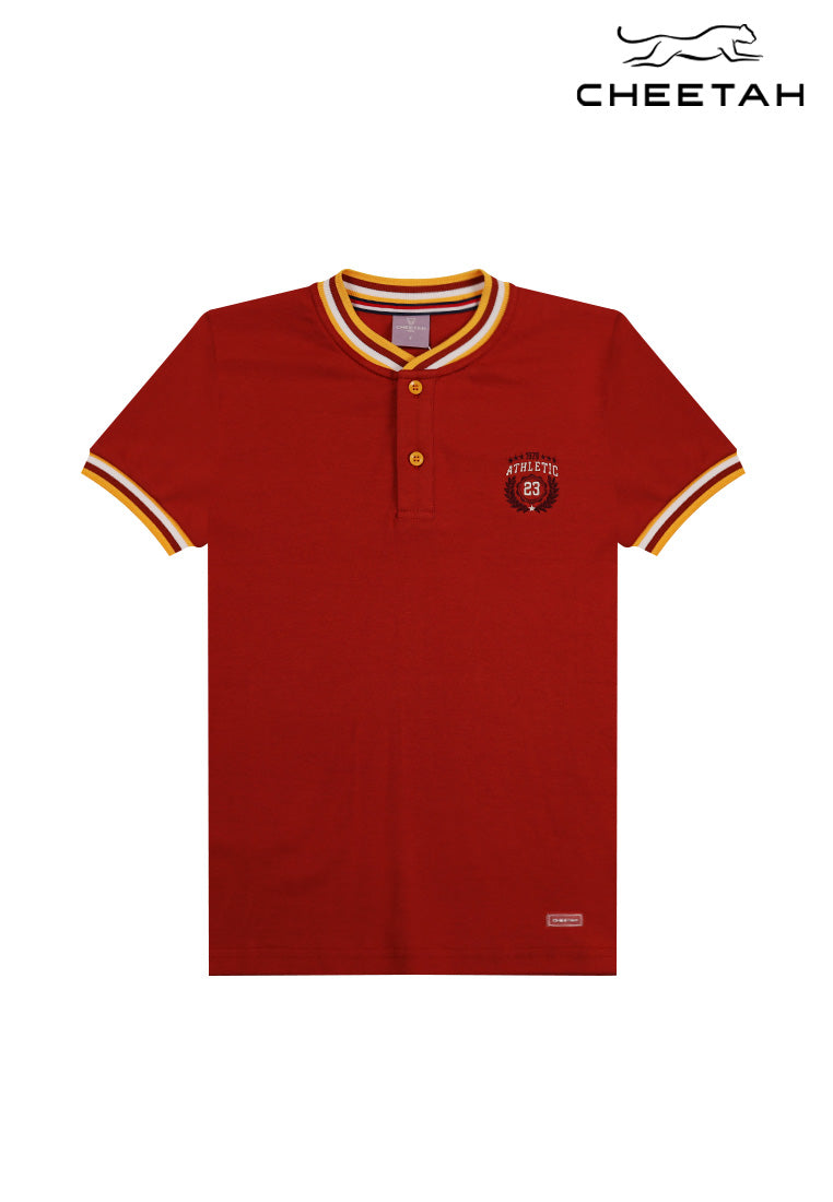 Cheetah Kids Boy Short Sleeves Round Neck Polo - CJ-71680