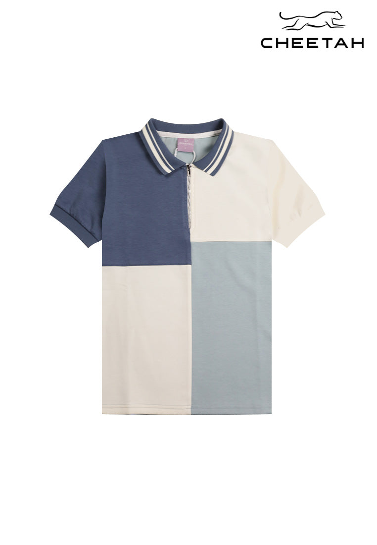Cheetah Kids Boy Short Sleeves Round Neck Polo - CJ-71690