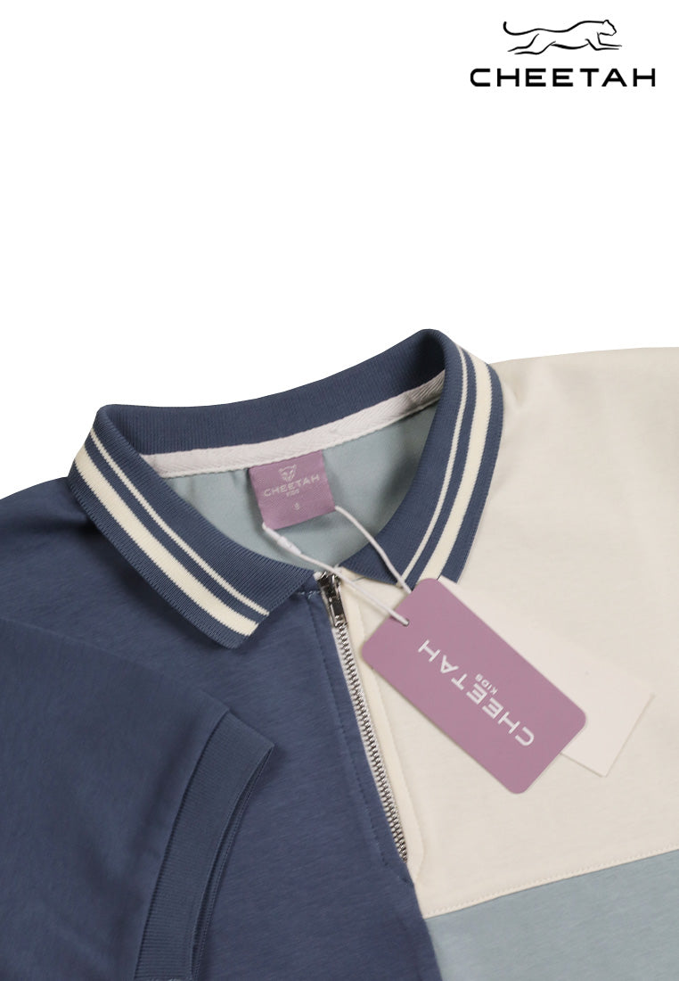 Cheetah Kids Boy Short Sleeves Round Neck Polo - CJ-71690