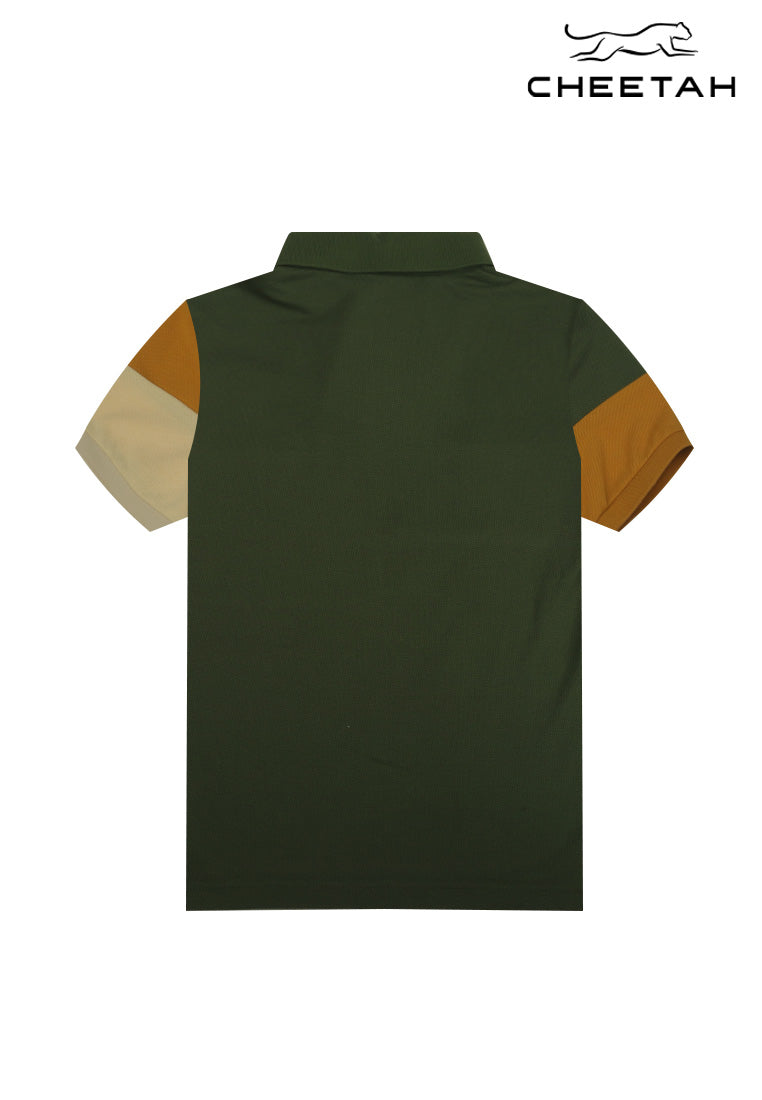 Cheetah Kids Boy Short Sleeves Collared Polo - CJ-71692
