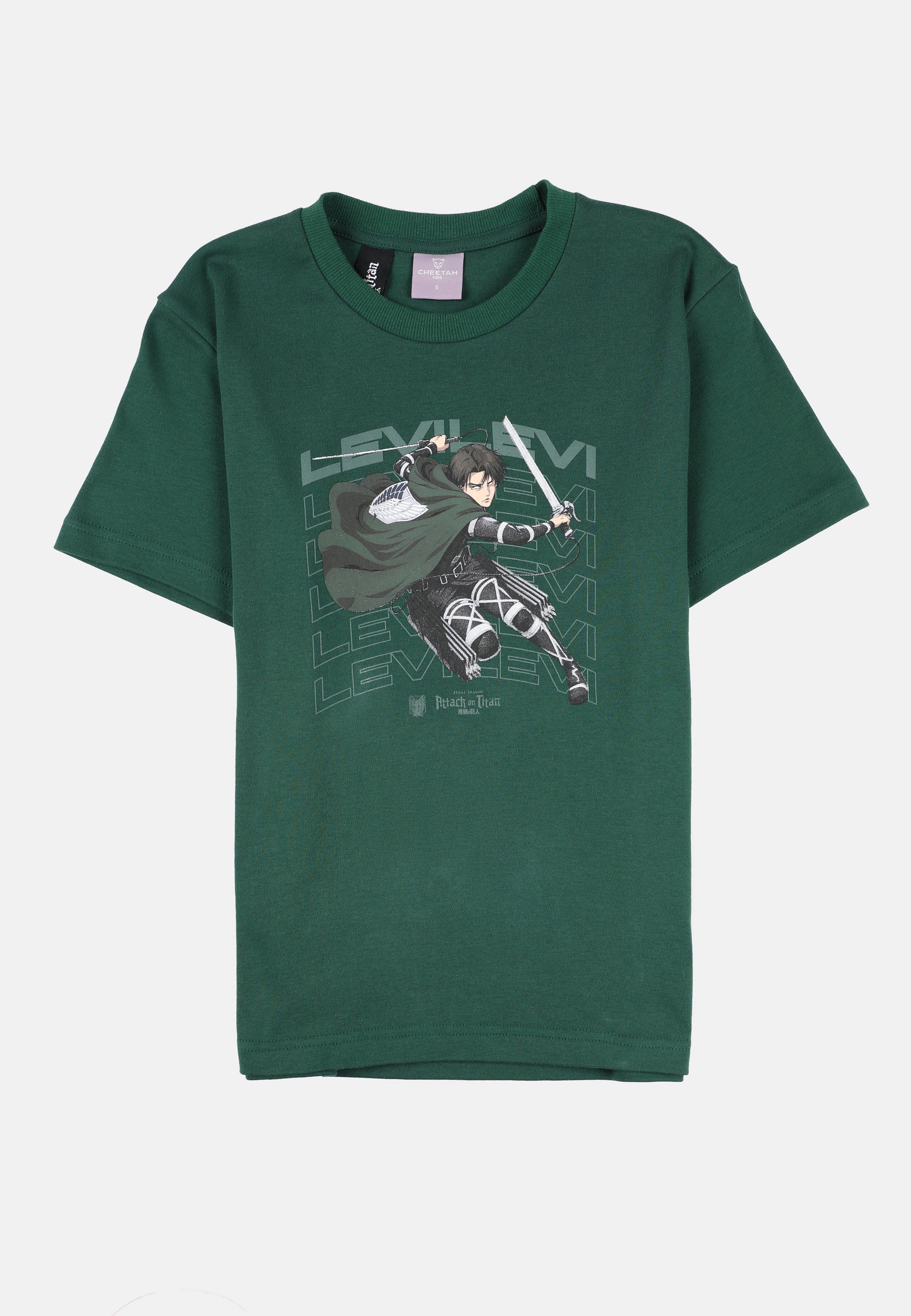 Cheetah Kids AOT Boy Regular Fit Cotton Short Sleeves Roundneck Tee - CJ-92908