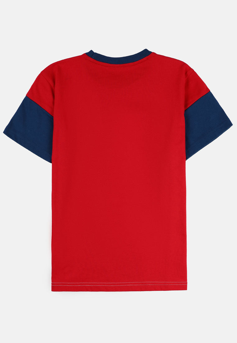 Cheetah Kids Boy Regular Fit Cotton Blend Short Sleeve Round Neck T-Shirt MD2- CJ-92922
