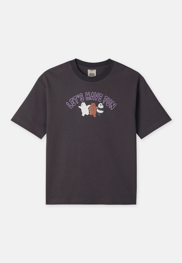 Cheetah Kids We Bare Bears Boy Oversized Fit Short Sleeve T-Shirt - CJ-92950