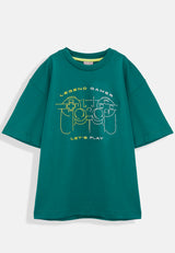 Cheetah Kids Boy Oversized Short Sleeves T-Shirt - CJ-93000(F)