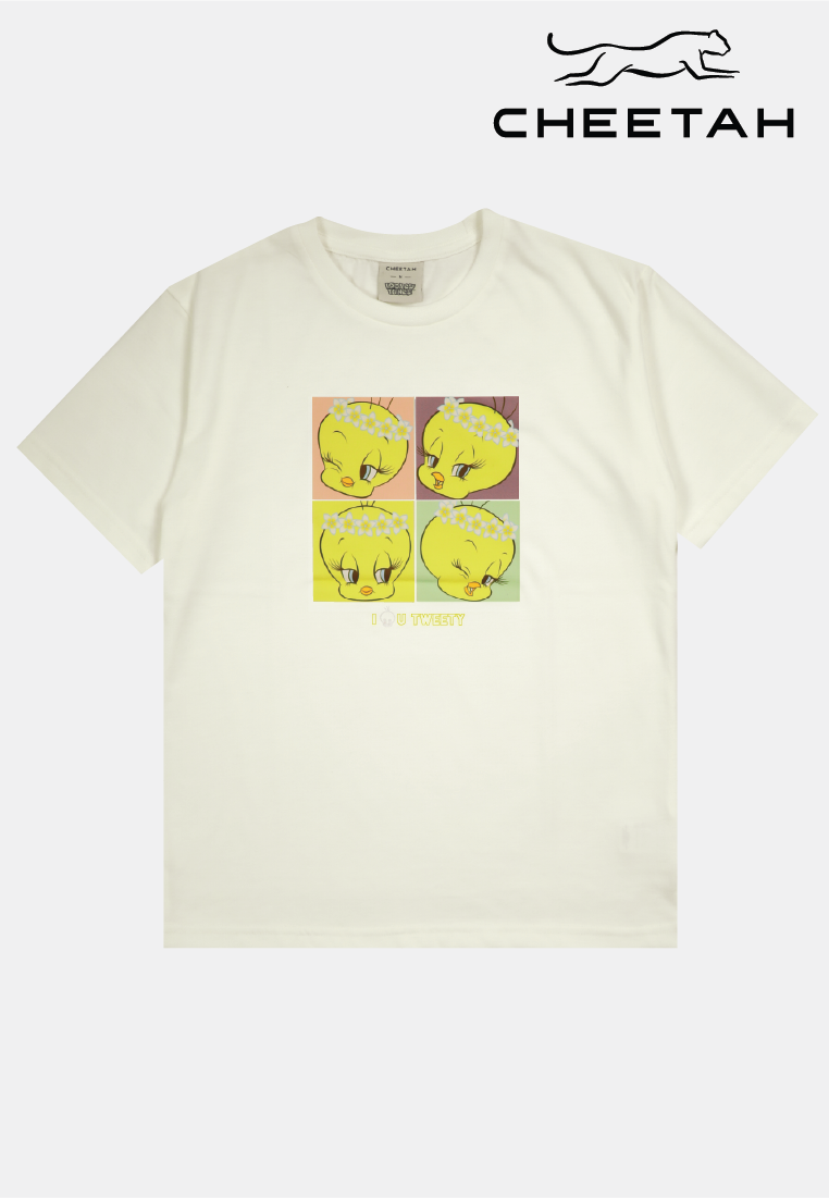 Cheetah Kids Tweety Short Sleeve Roundneck T-Shirt - CJ-93302