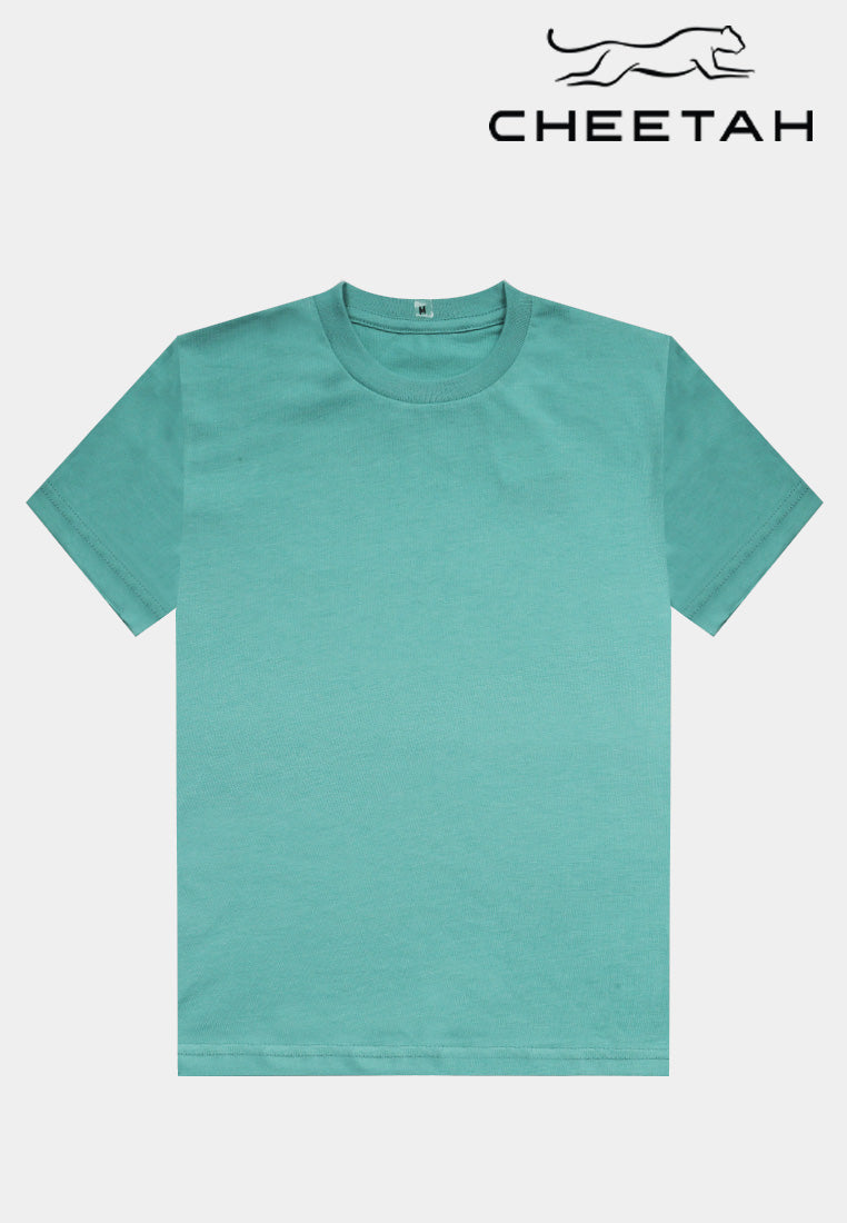 Cheetah Kids Essential Regular Fit Cotton Blend Short Sleeve Basic T-Shirts - CJ-93672