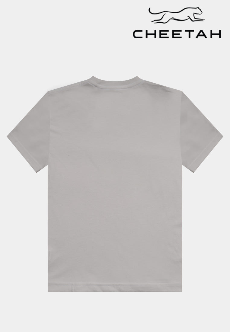 Cheetah Kids Essential Regular Fit Cotton Blend Short Sleeve Basic T-Shirts - CJ-93672