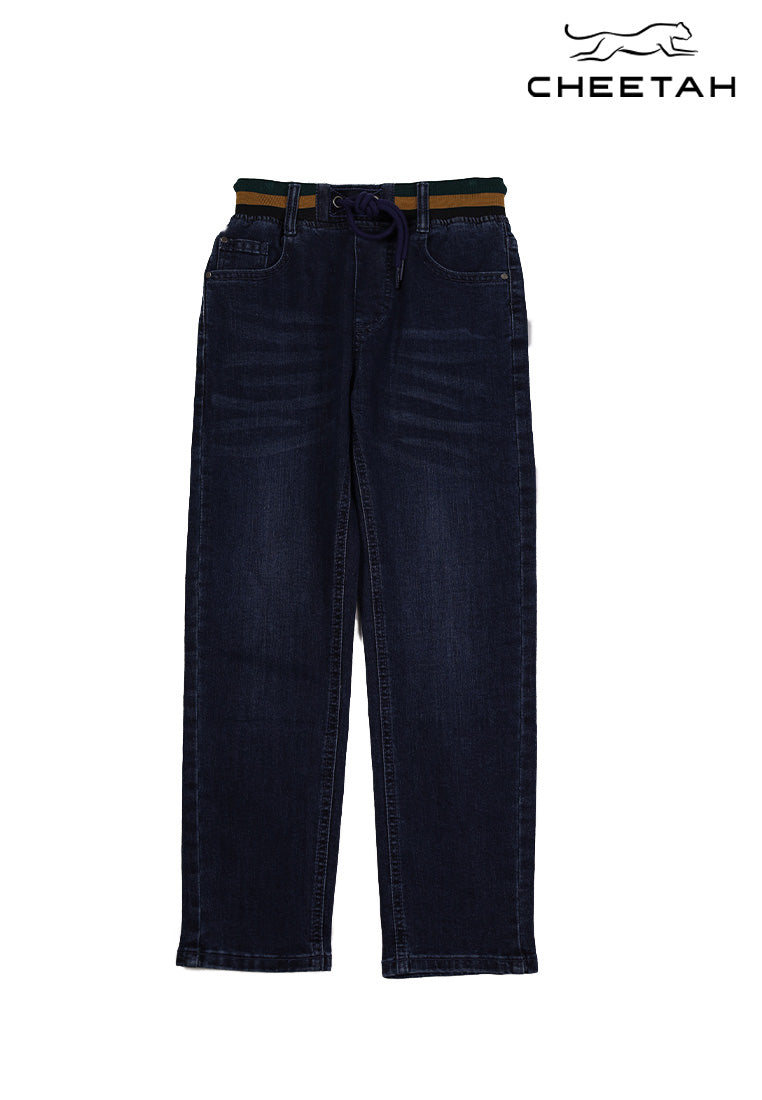 Cheetah Kids Boy Long Jeans Pants with Rib Waistband - CJ-111486
