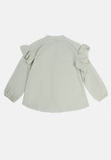 Cheetah Kids Girl Long Sleeves Blouse - CJG-130686