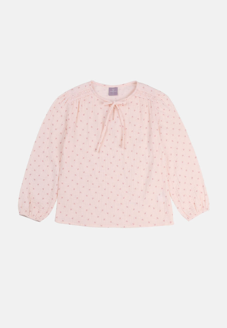 Cheetah Kids Girl Long Sleeves Blouse - CJG-130688