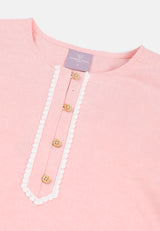 Cheetah Kids Girl 3/4 Sleeves Blouse - CJG-130692