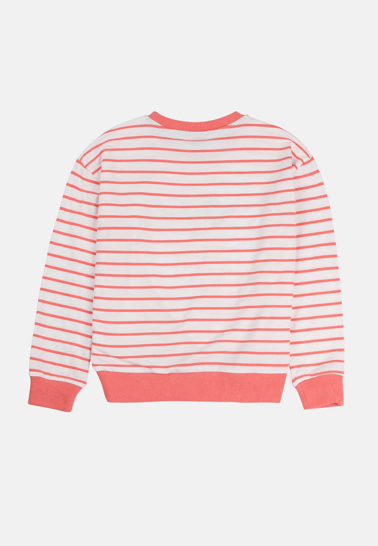 Cheetah Kids Girl Oversized Long Sleeves Sweatshirt - CJG-6878