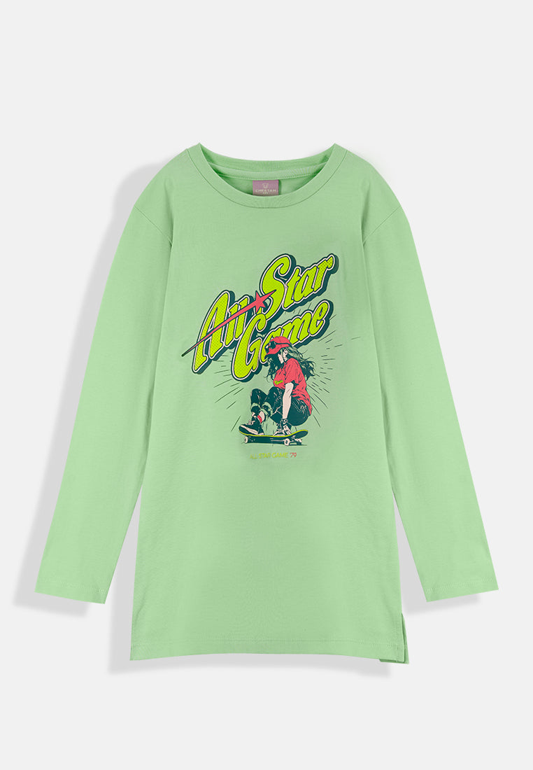 Cheetah Kids Girl Long Sleeves T-Shirt - CJG-6932(F)