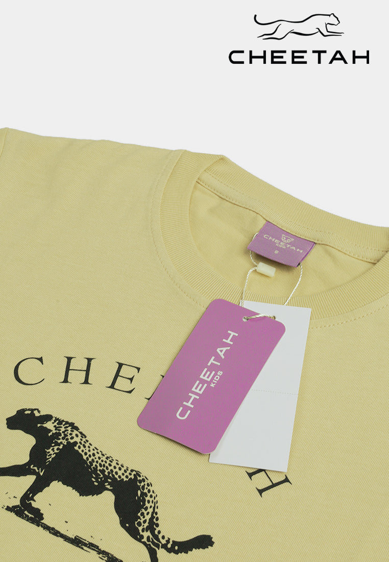Cheetah Kids x Zoo Negara Boy Short Sleeve Roundneck T-Shirt - CJ-93756