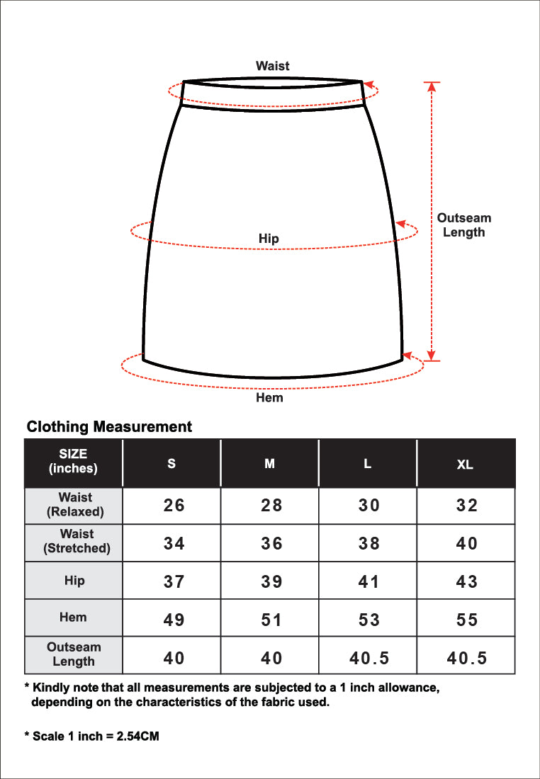 CHEETAH Women Baju Raya Pencil Skirt- CL-12400