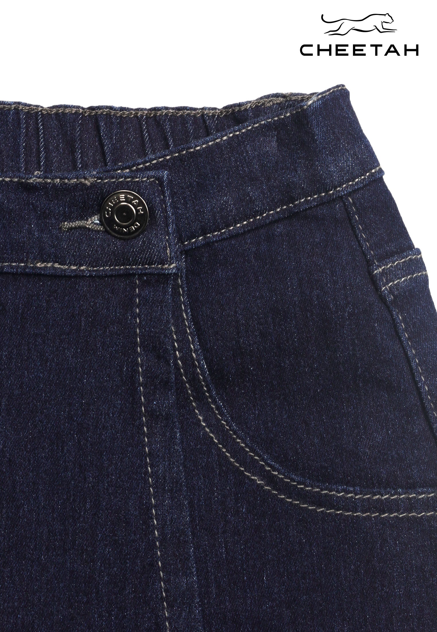 Cheetah Women Regular Fit Stretchable Washed Denim Skorts - CL-12416