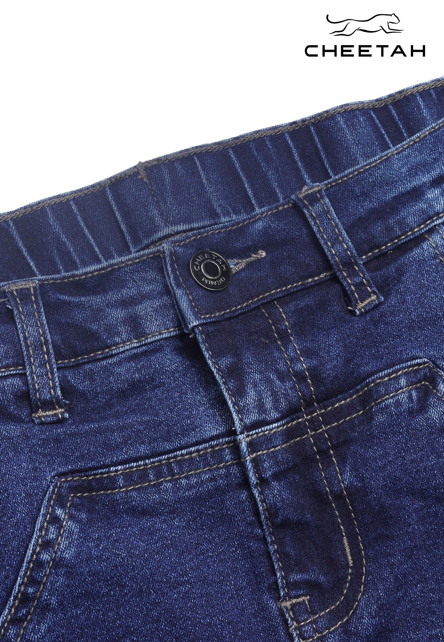 Cheetah Women Regular Fit Stretchable Washed Denim Skorts - CL-12422