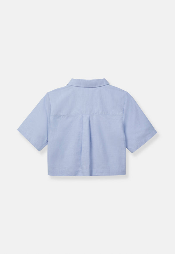 CHEETAH Women Short Sleeve Cropped Shirt - CL-130490