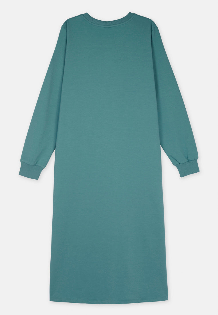 CHEETAH Women Basic Long Sleeve Midi Knit Dress -  CL-190038