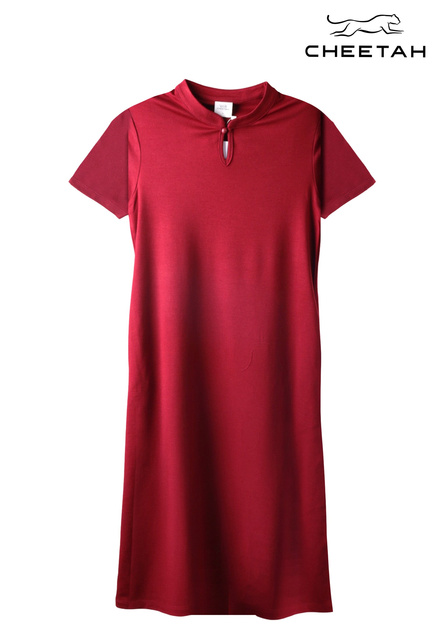 CHEETAH Women Regular Fit Cotton Spandex Short Sleeve Knit Dress - CL-190066