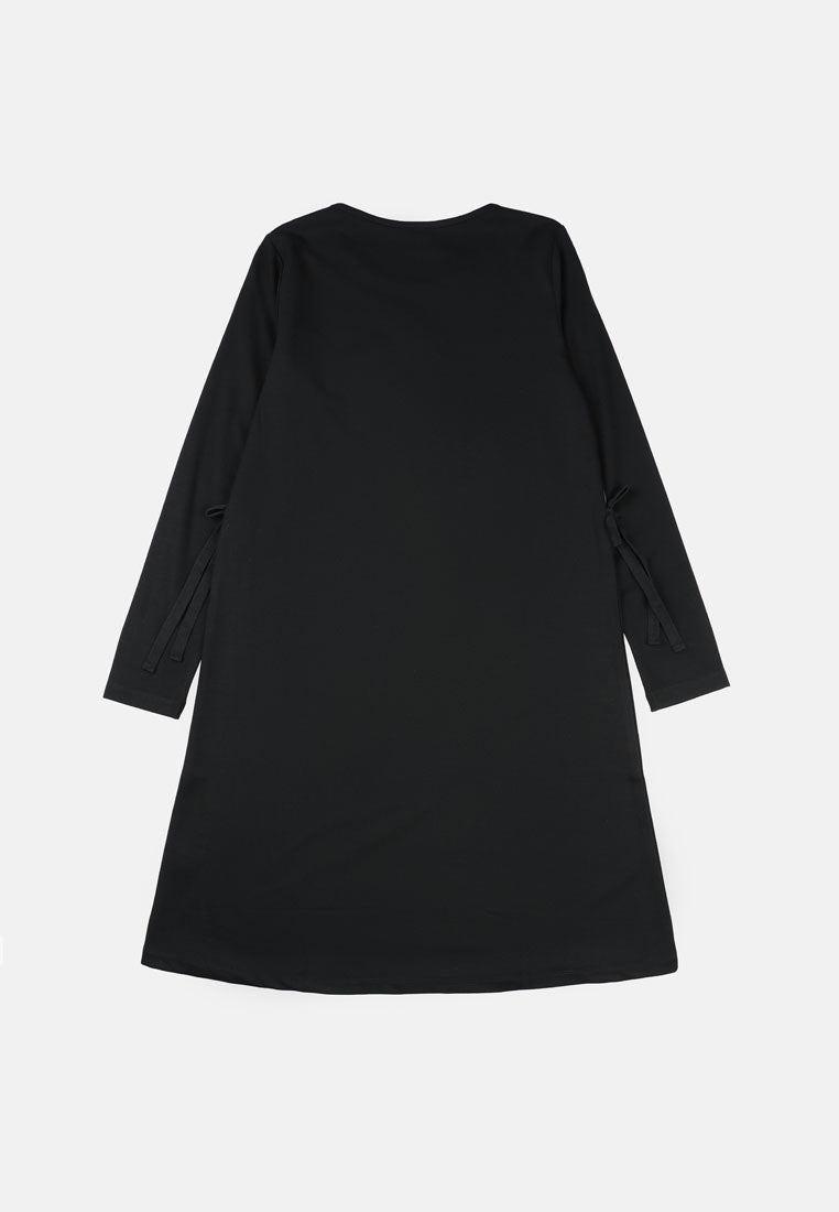 CHEETAH Women Long Sleeve Combined Knitdress - CL-19970