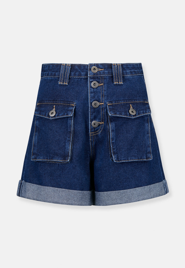 CHEETAH Women High Waist Short Denim Pants - CL-2808