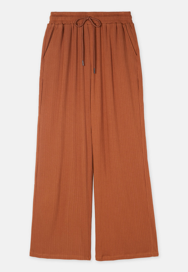 Cheetah Women Loose Fit Polyester Spandex Wide Leg Palazzo Pants - CL-51256