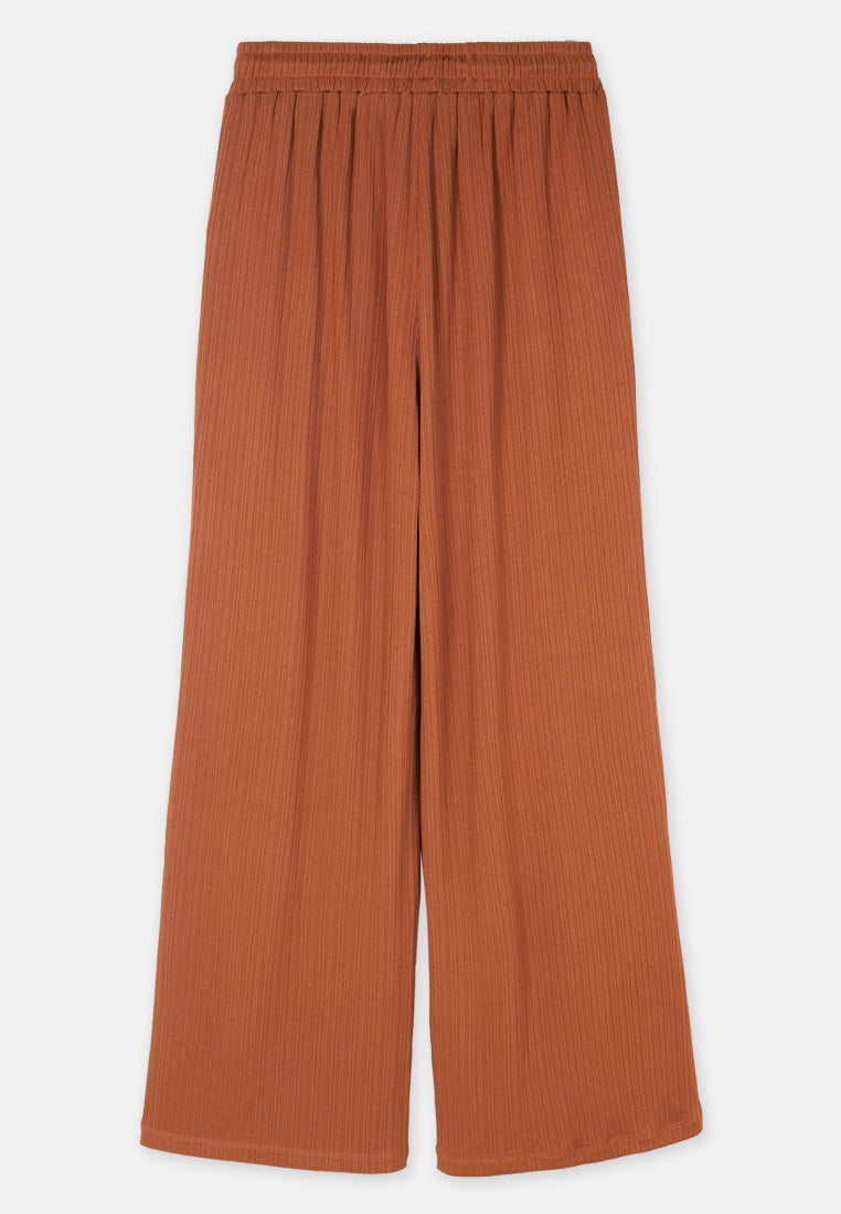 Cheetah Women Loose Fit Polyester Spandex Wide Leg Palazzo Pants - CL-51256