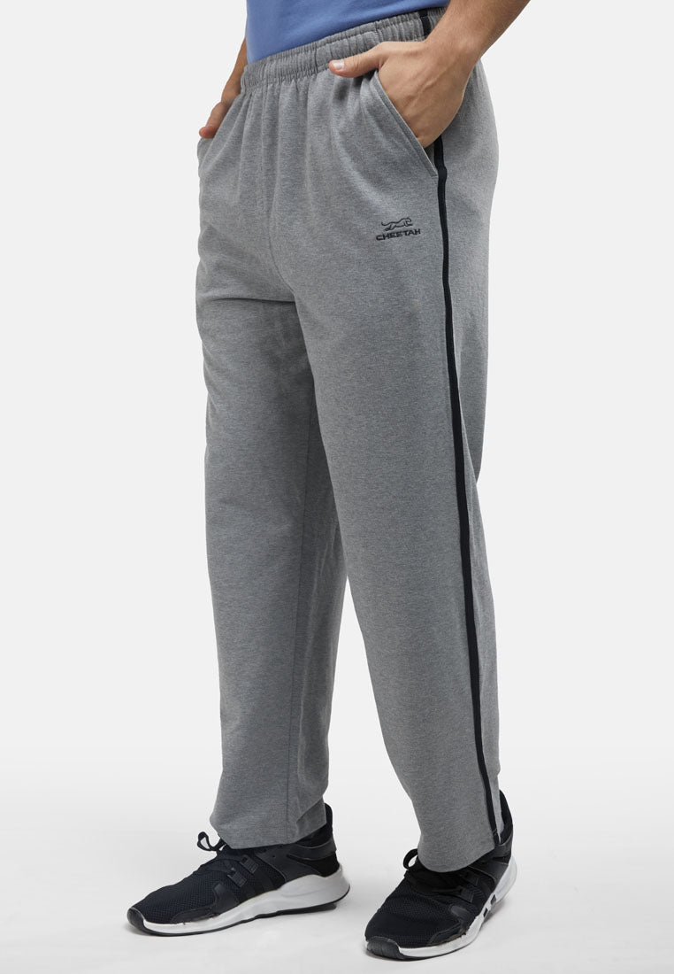 Cheetah Men French Terry Sweatpants With Flat Hem And Side Stripes - 51426(R)