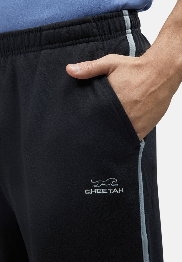 Cheetah Men French Terry Sweatpants With Flat Hem And Side Stripes - 51426(R)