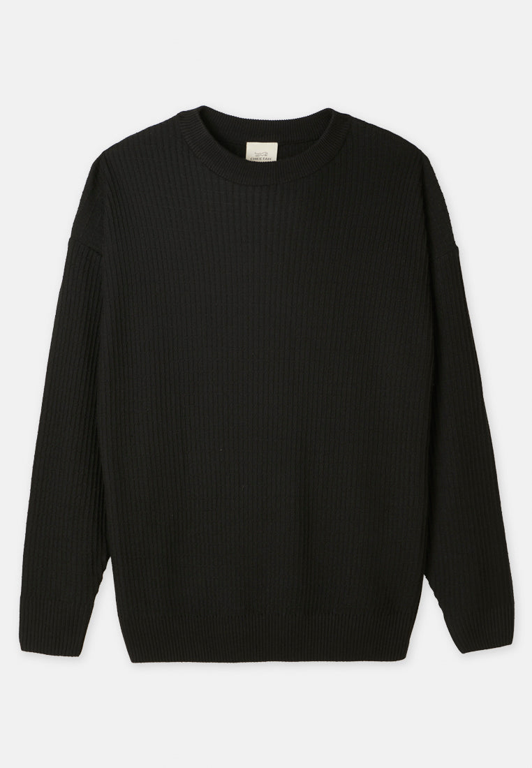CHEETAH Women Basic Texture Knitted Sweater - CL-66290