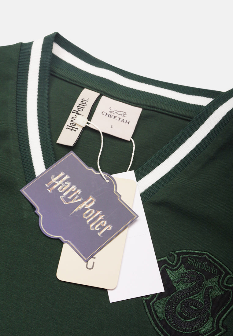 Cheetah Women Harry Potter Slytherin Basic Long Sleeve Top - CL-66520