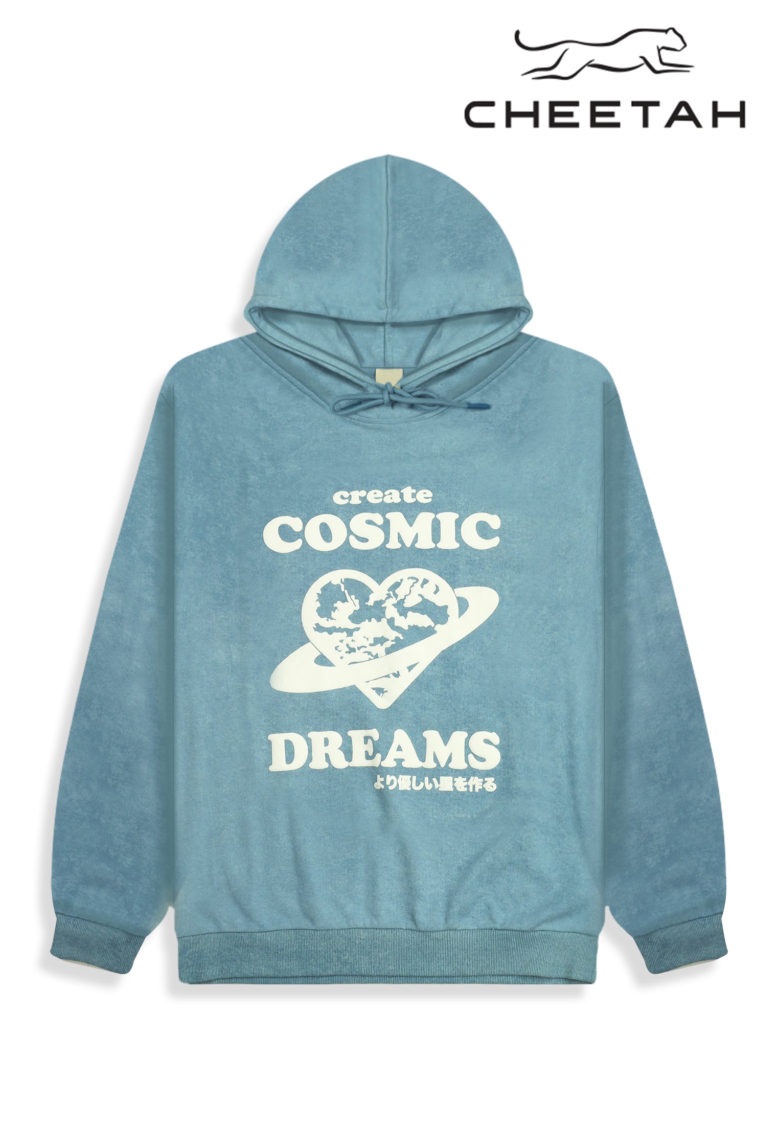 CHEETAH Women Cotton Polyester Oversized Long Sleeves Hoodies - CL-66528