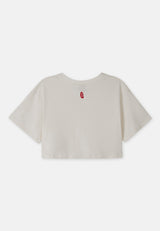 Revolucion Women Oversize Short sleeve Basic Crop Top - CL-96008