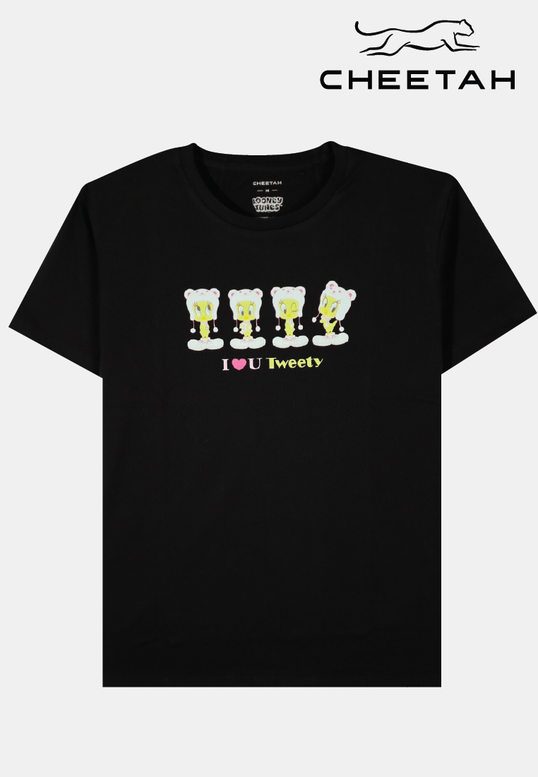 CHEETAH Women Tweety  Short Sleeve Graphic Tee-  CL-96168