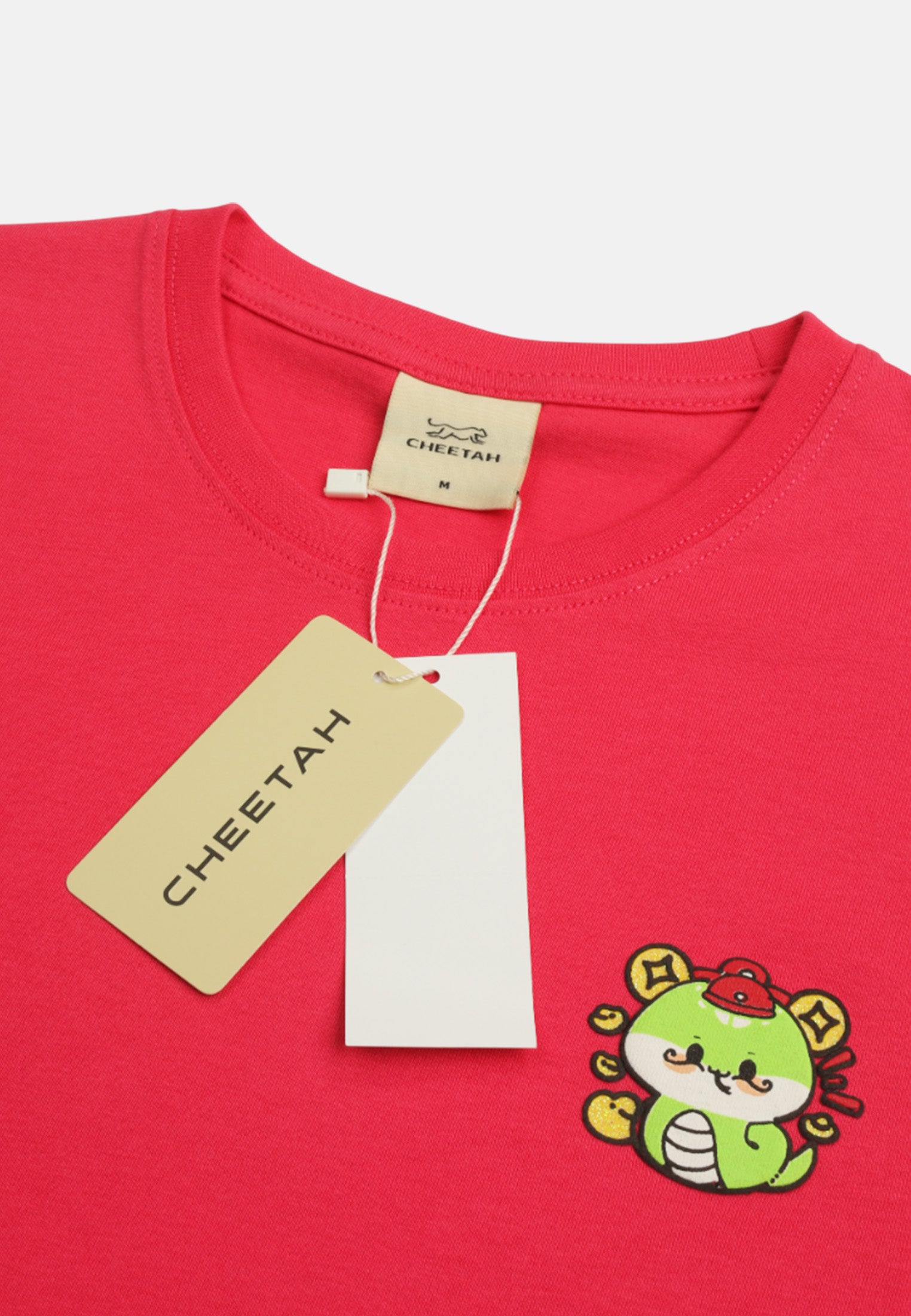 Cheetah Women CNY Regular Fit Jersey Knit Short Sleeve Graphic T-Shirt - CL-96300