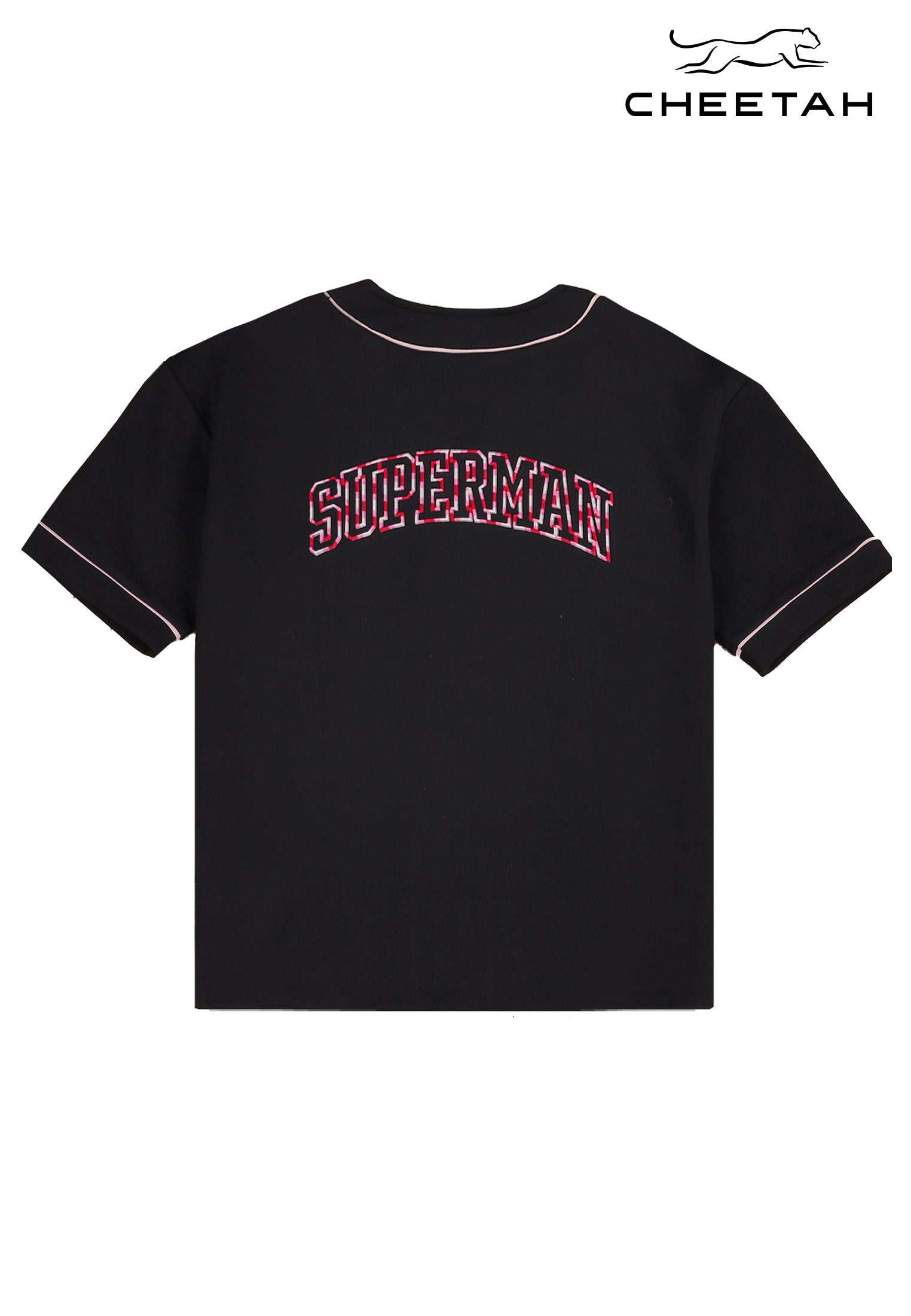 Cheetah Women Superman Loose Fit Interlock Short Sleeve Baseball - CL-96556