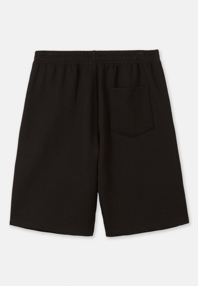 CTH unlimited Regular Fit Fancy Knit Fabric Jogger Shorts - CU-2952