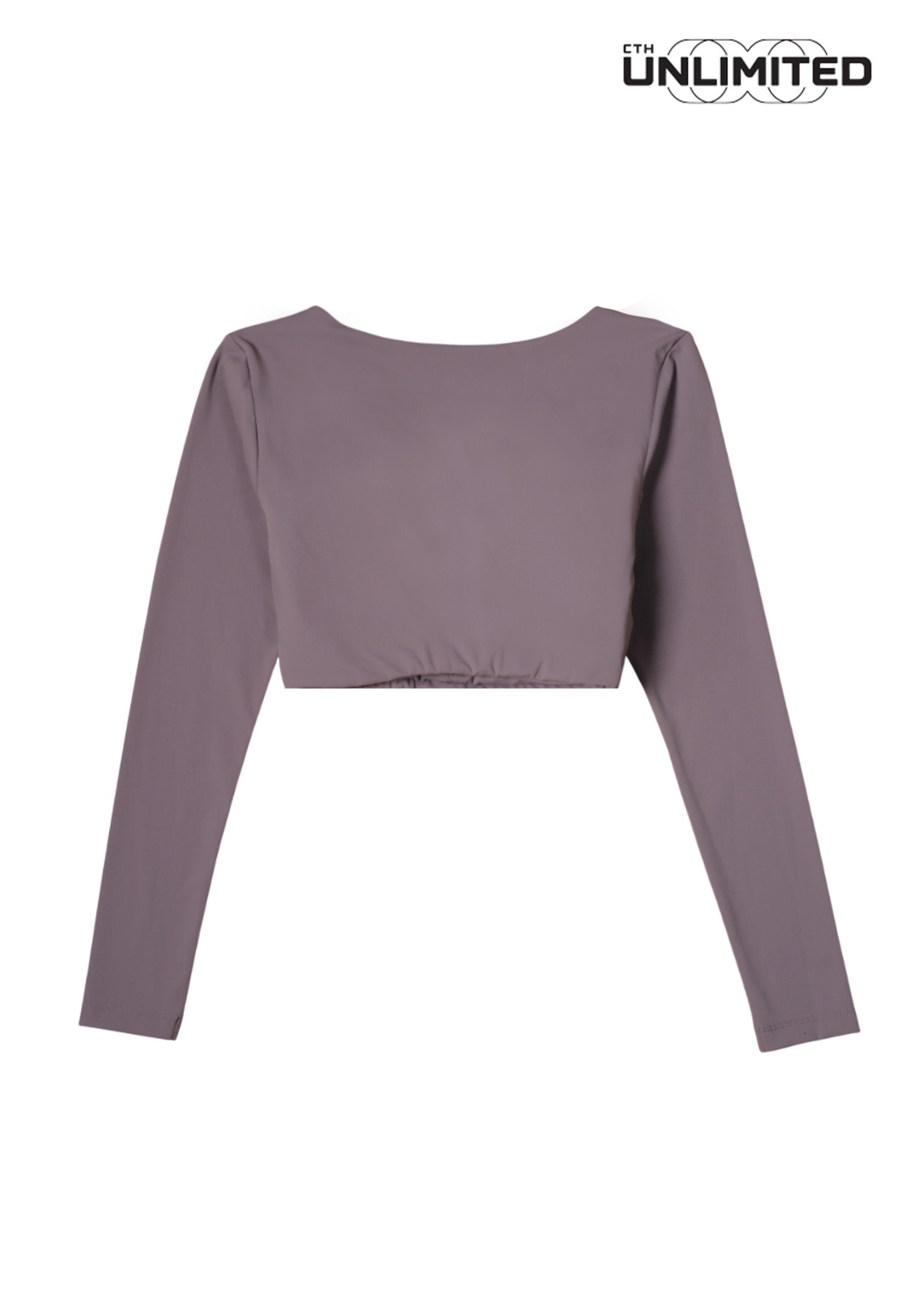 CTH unlimited Women Pickleball Nylon Spandex Long Sleeve V-Neck Crop Top - CUW-6276