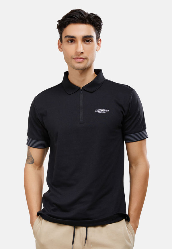 CTH unlimited Fancy Fabric Short Sleeve Polo Shirt - CU-70010