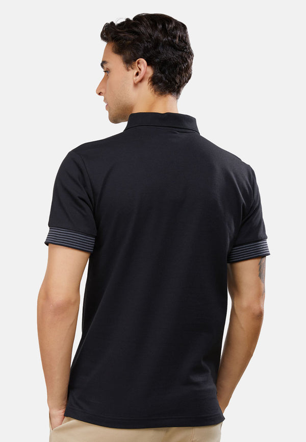 CTH unlimited Fancy Fabric Short Sleeve Polo Shirt - CU-70010