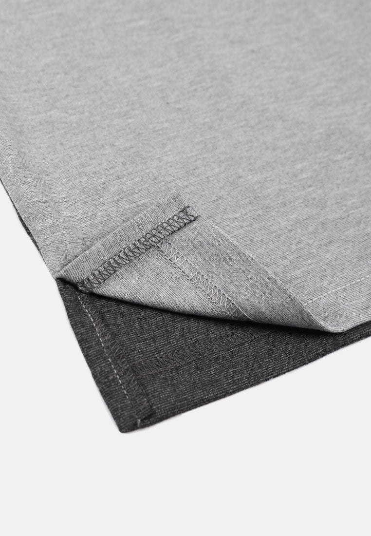 CTH unlimited Men Double Layer Fancy Knit Short Sleeve Polo Shirt - CU-70018