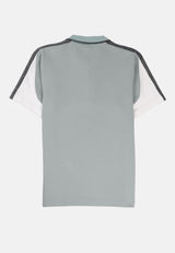 CTH unlimited Men Double Layer Fancy Knit Short Sleeve Polo Shirt - CU-70020