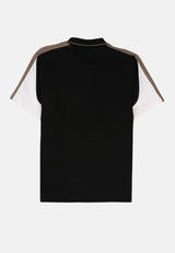 CTH unlimited Men Double Layer Fancy Knit Short Sleeve Polo Shirt - CU-70020