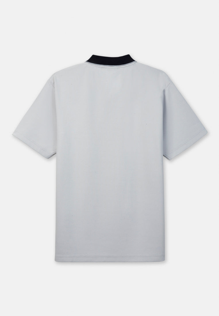 CTH unlimited Fancy Knit Short Sleeve Polo Shirt - CU-70096
