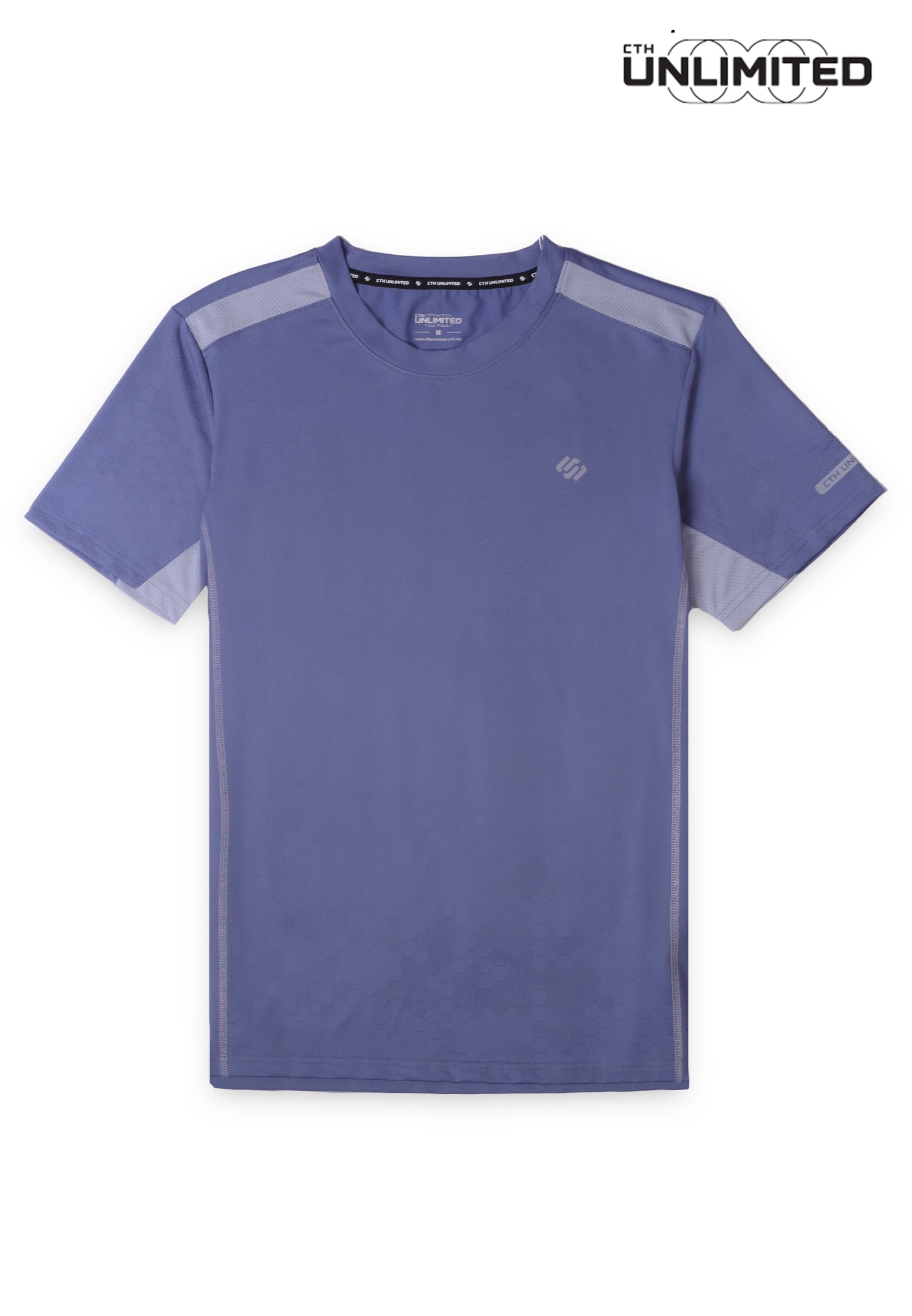 CTH unlimited Men Pickleball UV Protection Regular Fit Polyester Fiber Spandex Short Sleeve Jersey Top - CU-91582