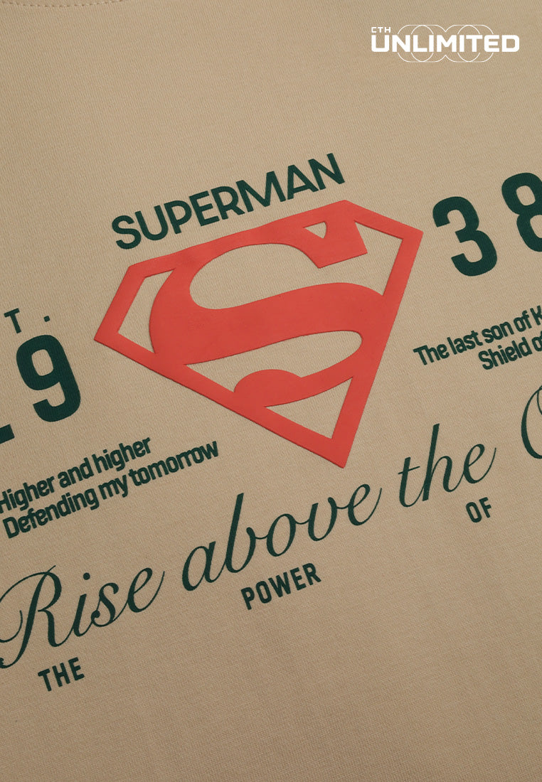 CTH unlimited DC Superman Regular Fit Siro Cotton Round Neck Short Sleeve T-Shirt - CU-91640