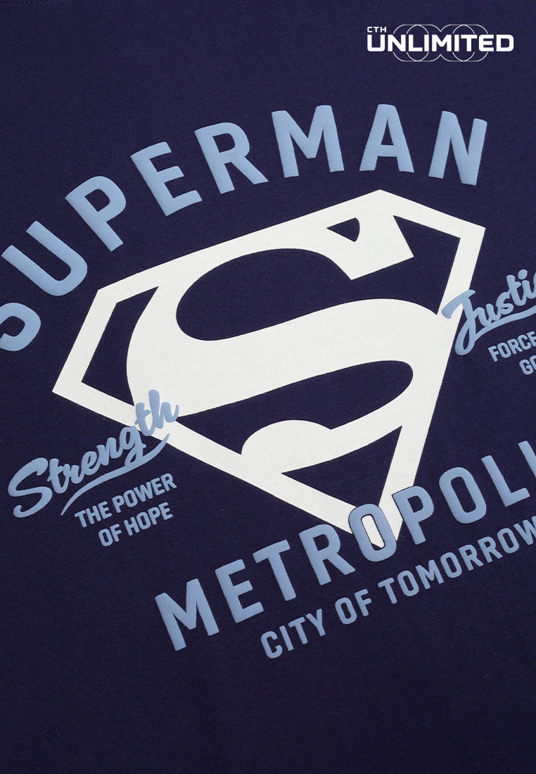 CTH unlimited DC Superman Regular Fit Siro Cotton Round Neck Short Sleeve T-Shirt - CU-91642